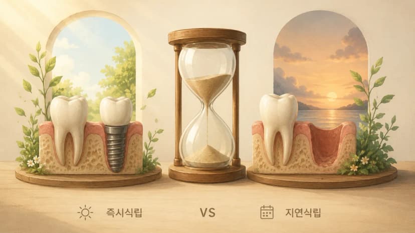 임플란트는 뽑은 날 바로 심는 게 더 좋은가요? 대표 이미지
